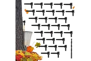 VONLUXIN Maple Syrup Tapping Kit, Upgrade Maple Taps Set Include (30) Maple Syrup Taps, 1 Maple Tap Drill Bit, Maple Tree Tapping Kit for Experts or Beginners (30 Set)