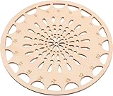 EXCEART Wooden Wire Board for Cross Stitch Thread Organization - Brown view 6