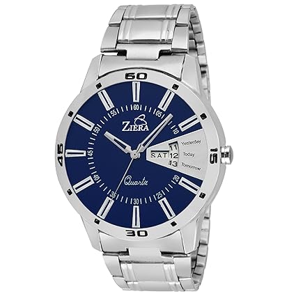 Analogue Blue Dial Mens Watch - Zr7040