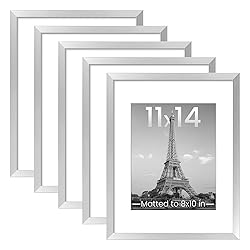 upsimples 11x14 Picture Frame Set of 5, Display