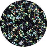 3000 Pieces SS6 2mm Flatback Rhinestones Clear Glasses Round Gems AB Crystals for Nail Art DIY Crafts Clothes Glitter Stones （Dark Green）