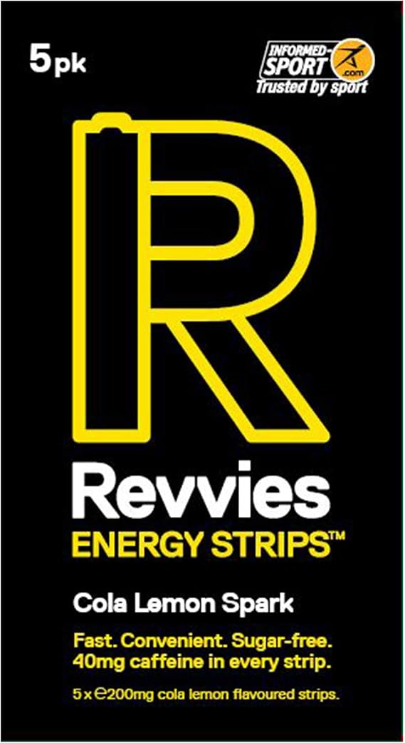 Revvies Energy Strips Cola Lemon 50 Strips 40mg