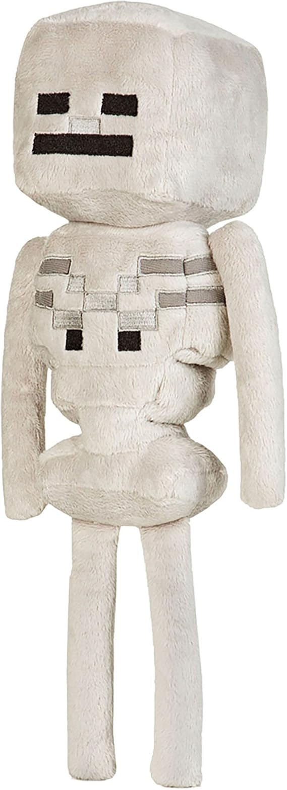 Amazon Com Jinx Minecraft Skeleton Plush Stuffed Toy White 12 Tall Toys Games