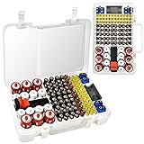 Battery Organizer Storage Case with Tester