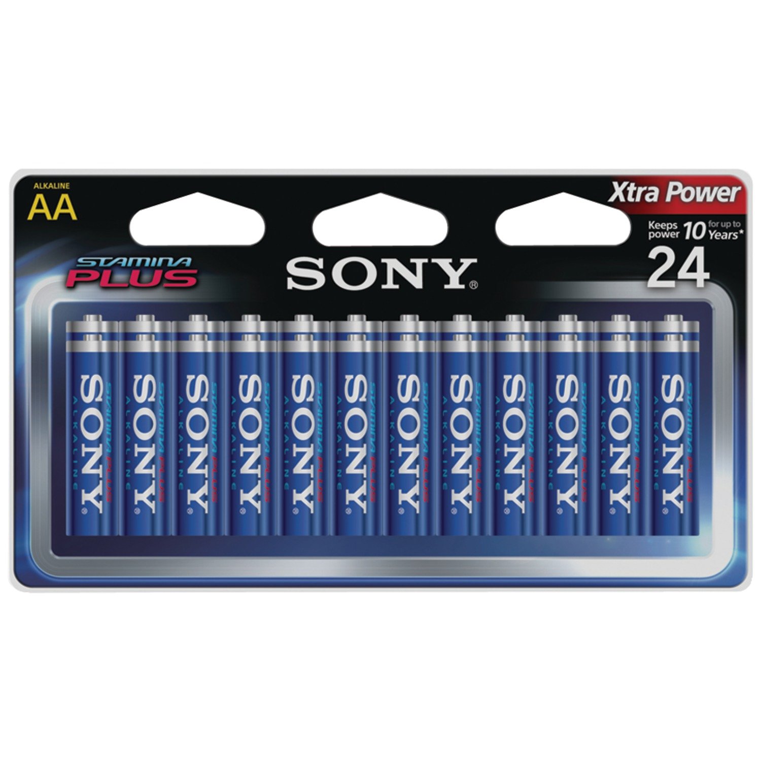 SONY SAM3B36A Stamina Plus Alkaline Batteries AA, 36 Pack