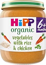 HiPP Organic Vegetables with Rice & Chicken Baby Food Jar 6+ Months 125g (Pack