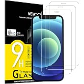 NEW'C 3 Pack Designed for iPhone 12 Mini Screen Protector (5.4"), Enhanced Tempered Glass Protection, Case Friendly Anti Scratch Bubble Free Ultra Resistant