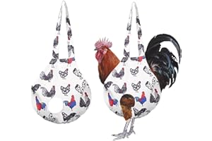 AquaLume Chicken Holder Bag, 2-Pack Large - Essential Chicken Coop Accessories with a Durable Bag for Transport, Hiking, and 