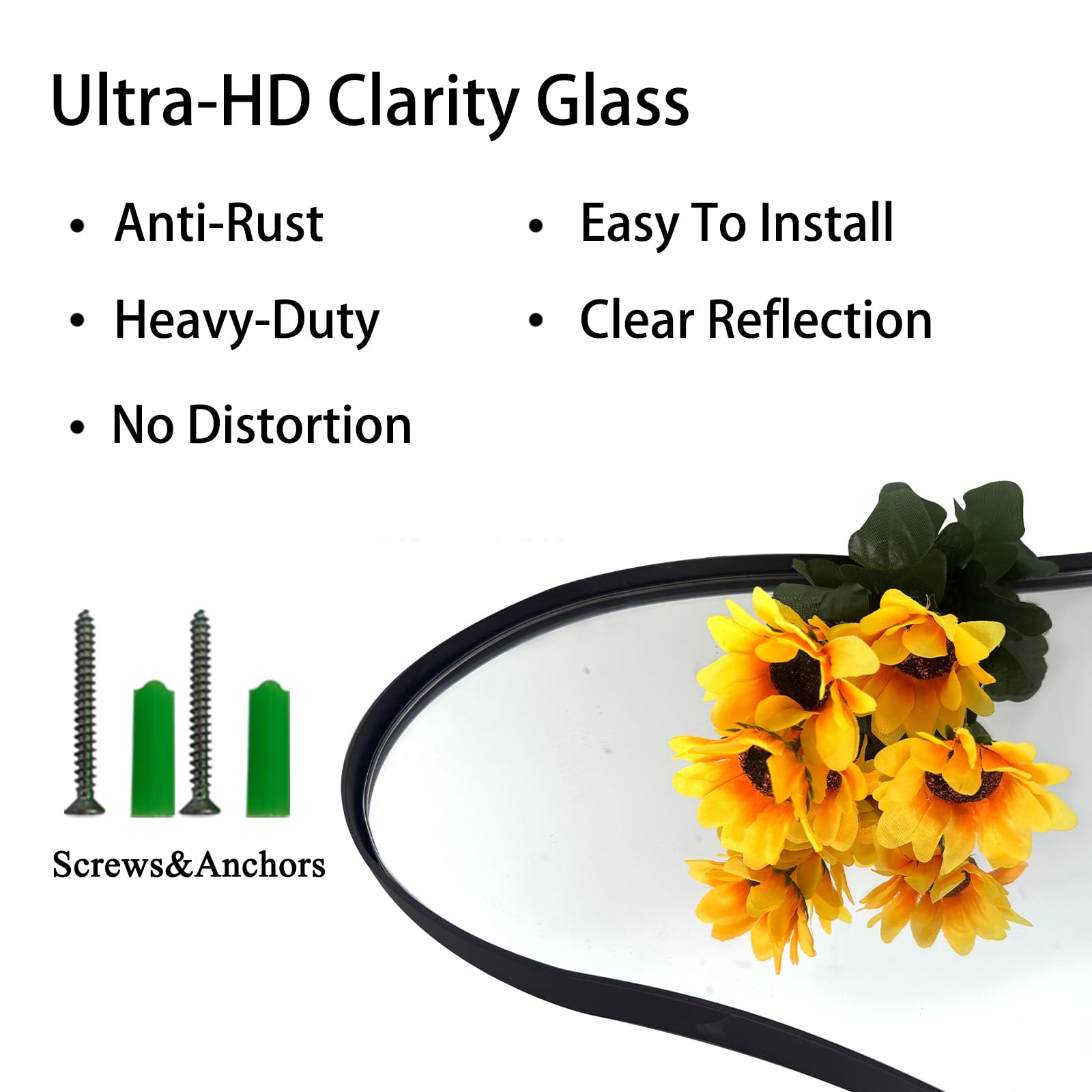 DAOYIJIAJU Irregular Mirror Full Length, 63