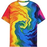 EOWJEED Boys Girls T Shirts 3D Printed Graphic Tees Shirts Crewneck Short Sleeve for Kids 6-16 Years