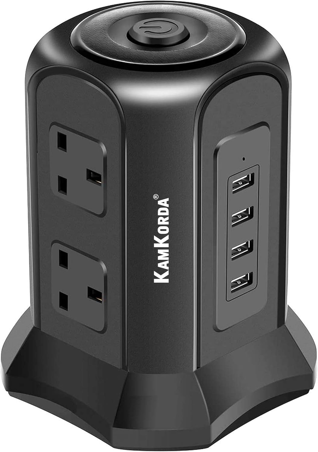 KamKorda Tower Extension Lead + USB Charging Ports/Multi Charger