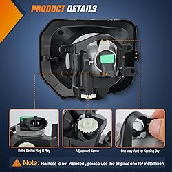 Nilight Fog Lights Assembly Compatible with 2016