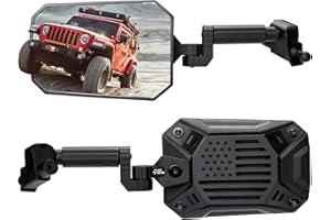 JOYTUTUS Mirrors Doors Off Compatible with Wrangler JL JLU 2018-2023 & Gladiator JT, JL Side Mirrors with Ball Adapter (Not F