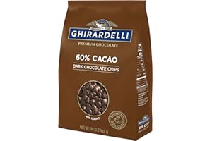 Ghirardelli 60% Cacao Chocolate Chips, 500 count per lb, 5 lb Bag