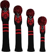 Scott Edward Knit Woods Golf Head Covers Set of 4 Fox Pattern Driver Fairway view 2