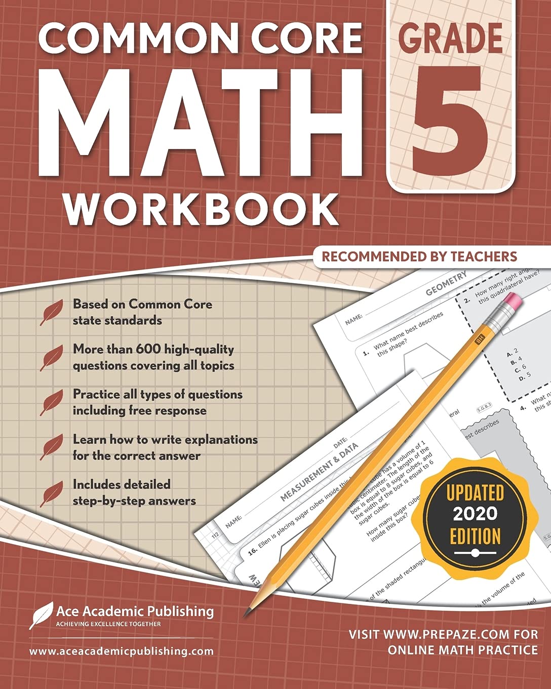 5Th Grade Math Workbook: Common Core Math Workbook: Publishing, Ace Academic: 9781949383294: Amazon.com: Books
