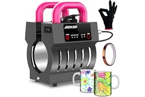 HOJOCOJO Mug Press, Heat Press Machine, Mug Heat Press for Sublimation with Sublimation Blanks Mug for 10oz-15oz Coffee Mugs, Tumbler Heat Press, Suitable for Home, Office