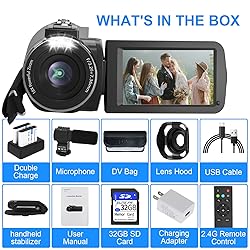 VETEK Video Camera 4k Camcorder 56MP UHD WiFi