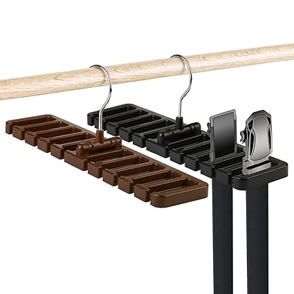 Colgador De Corbatas Organizador De Corbatas 20 Piezas (negro