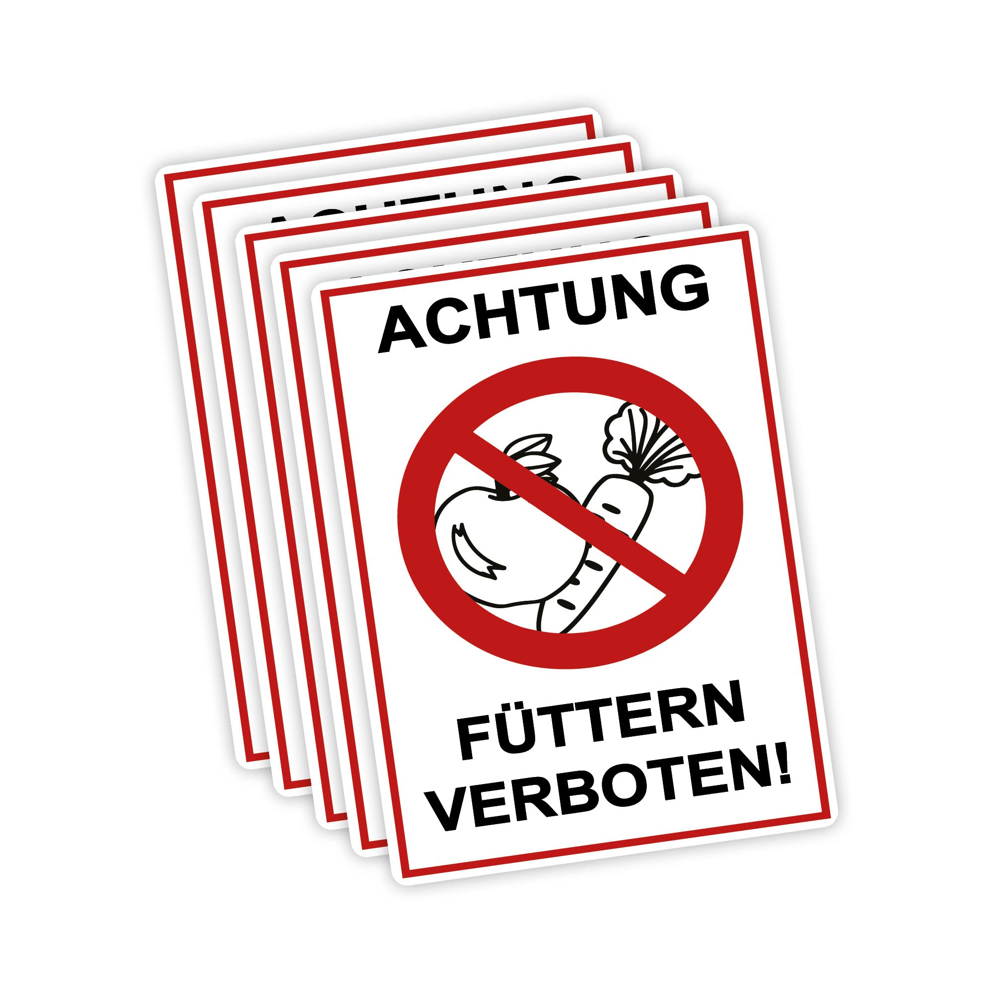 STROBO XXL Sign 30 x 40 cm with UV Protection Pack of 5