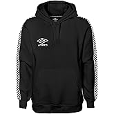 Umbro Men's Pullover Fleece Hoodie Soft Touch Cotton Rich Sweatshirt Hooded Top With Hood and Long Sleeves
