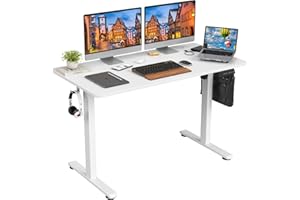 STARY Electric Standing Desk Adjustable Height Sit Stand Home Office Desk with Splice Board