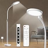 Sozapooty Light Therapy Lamp, LED 10000 Lux Floor Happy Therapy Light, UV-Free Sun Lamp with 5 Brightness & 5 Color Temperatures, 3 Heights for Apartment/Office/Home