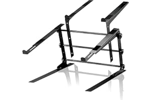 STRONG HOLD SH-LS27 Controller Stand, DJ Laptop Stand Height Adjustable Width Adjustable