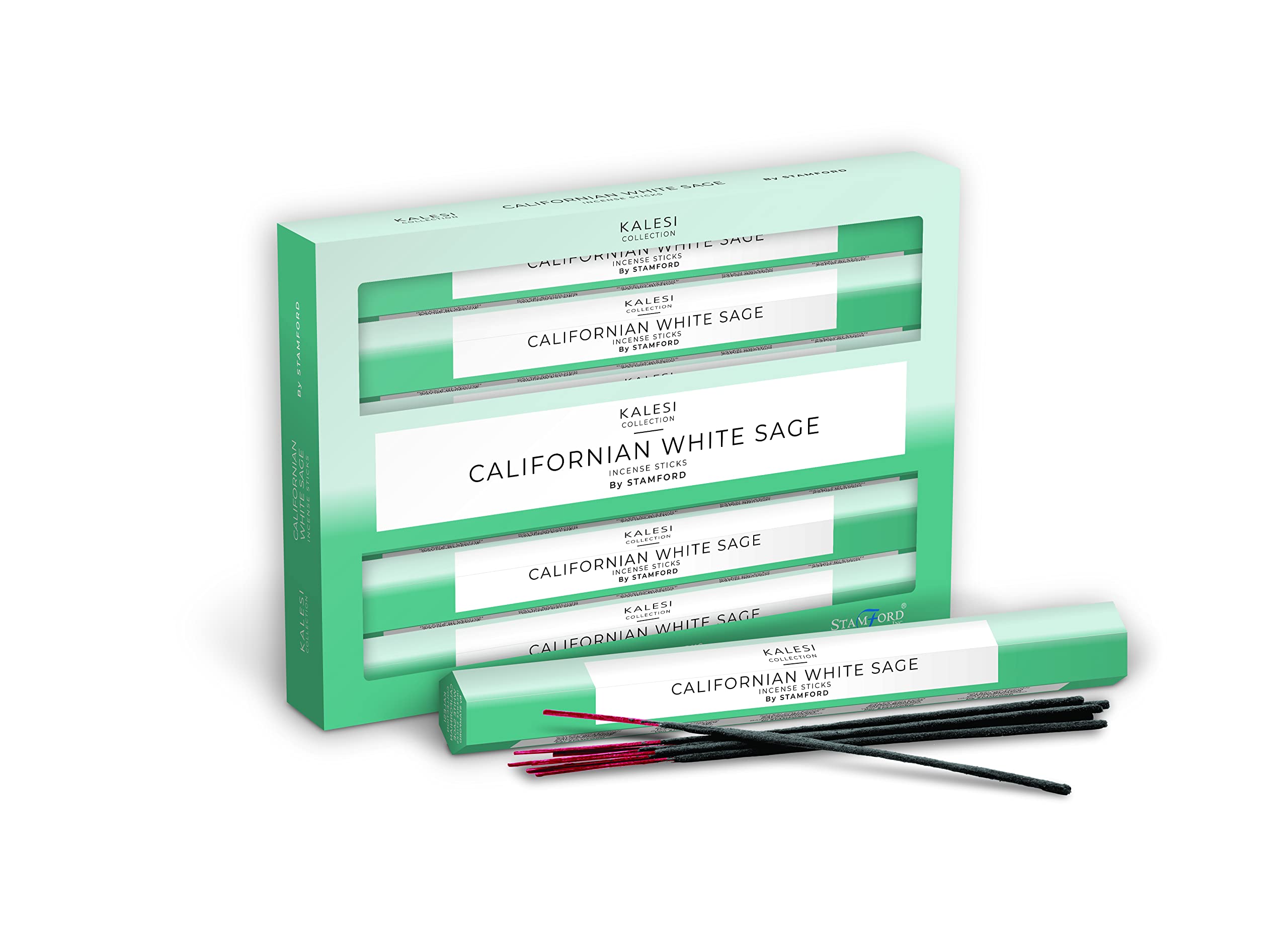The Kalesi Collection by Stamford Californian White Sage Hex Incense Sticks - Pack of 6