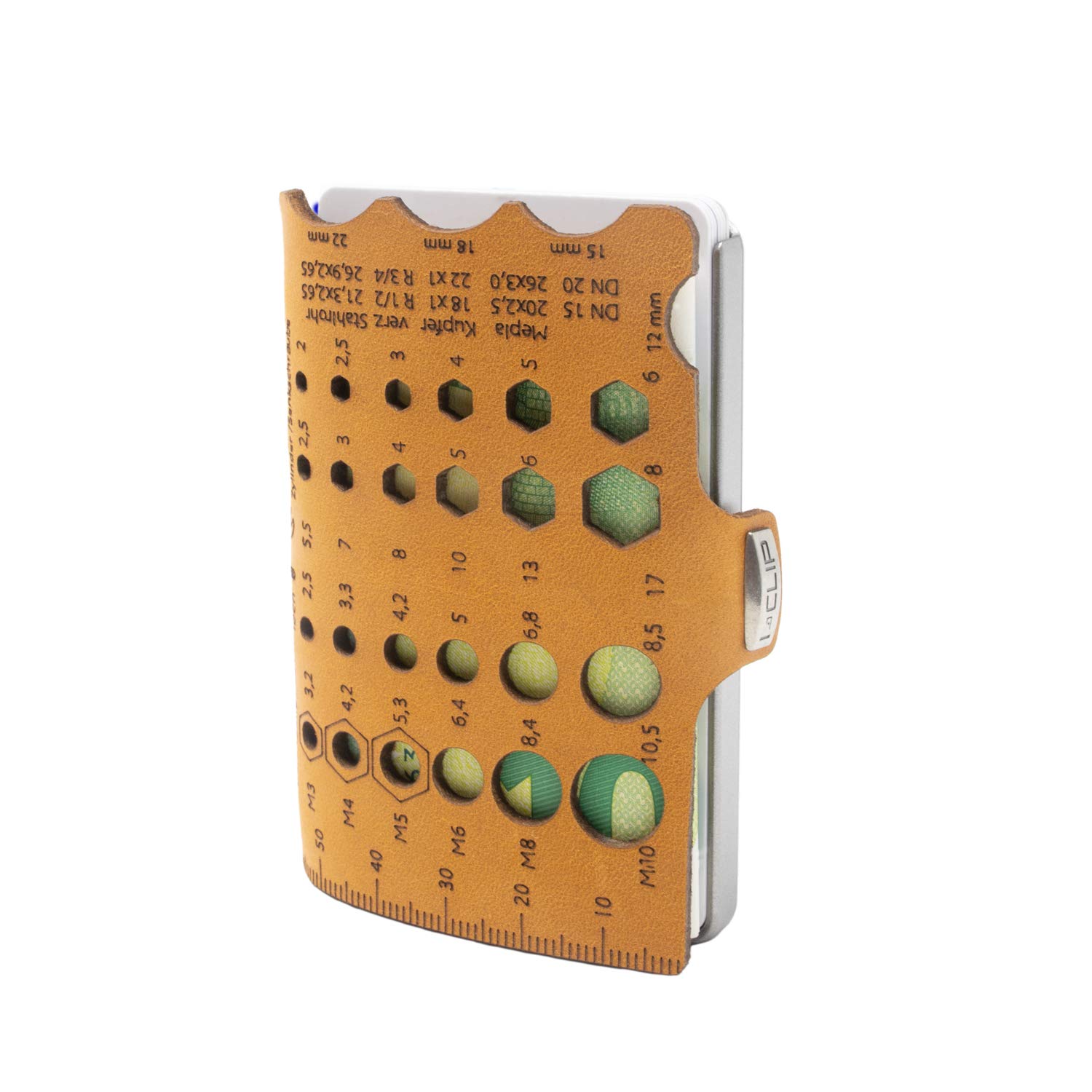 I-CLIP Original Silver Artifex Desert, Credit Card Holder, Wallet, Money Clip