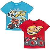 Nickelodeon Blaze and The Monster Machines 2 Pack T-Shirts Toddler to Little Kid Sizes (2T - 7)