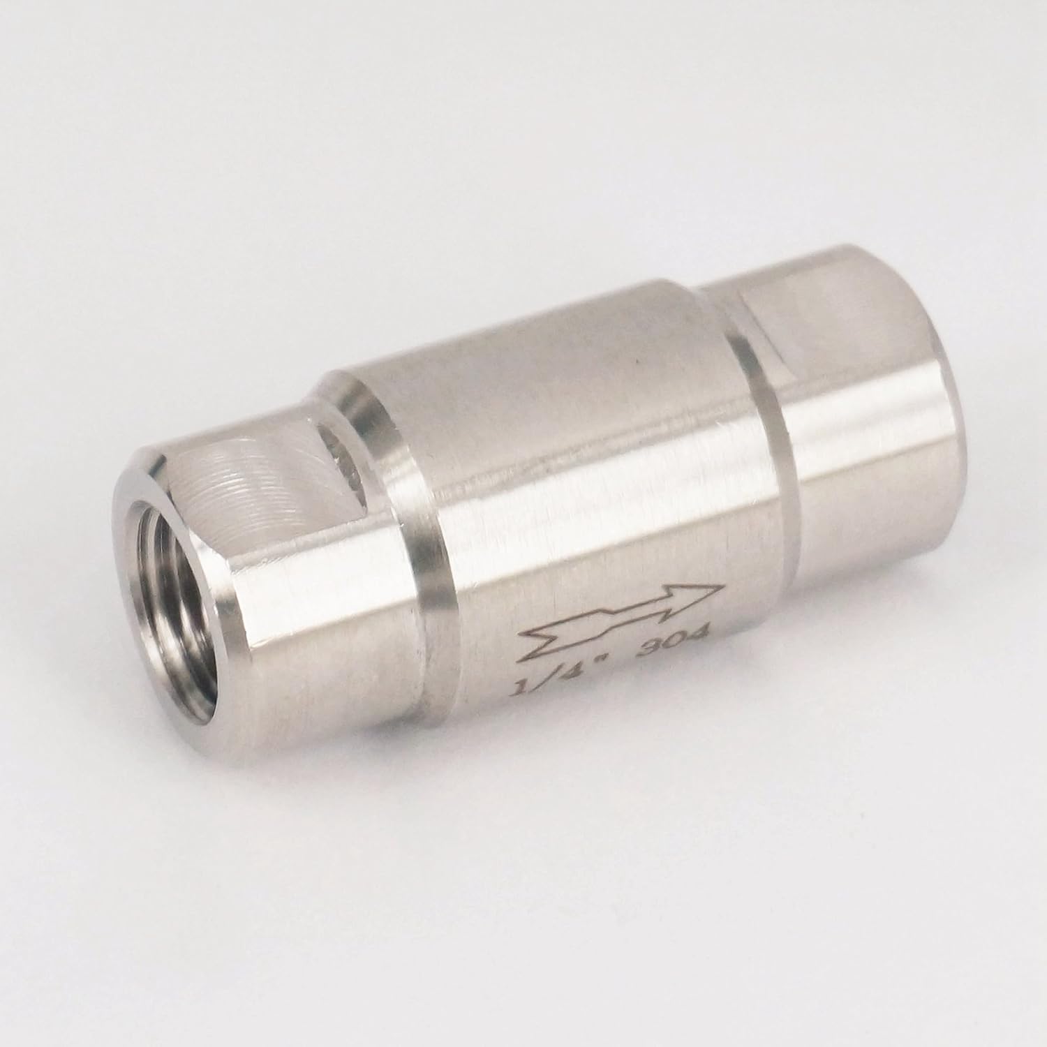 Sorekarain 1/4" BSP Female SS304 Nonreturn Inline Spring Valve One way