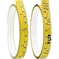 2 Packs Steel Self-Adhesive Measuring Tape, Right to Left Reading 310cm or 122-Inch Imperial and Metric Ruler Tape, 1/2-Inch 