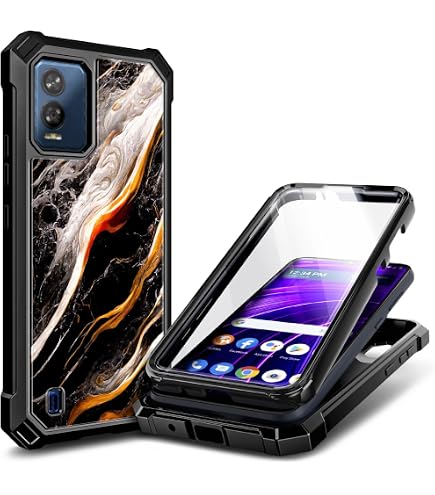 Blu View Speed Ultra 5G Phone Case With Screen Protector Full Body Rugged Protection, Frosted Back & Silicone Bumper Blu View Speed Ultra 5G Phone Case With Screen Protector Full Body Rugged Protection, Frosted Back & Silicone Bumper