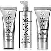 Hair Chemist Sleek Anti-Humidity Shampoo 8oz, Conditioner 8oz & Shine Coat 8oz 3-PC SET - Frizzy Hair Shampoo and Anti-Frizz Treatment Collection for Silky Hair & Super Straight Hair