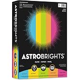 Neenah Astrobrights&reg; Bright Color Paper, Letter Size Paper, 24 lb, Assorted Colors, 500 Sheets