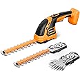 HEINPRO Hedge Trimmer Cordless Compatible with DEWALT 20V MAX Battery (No Battery), Electric Hedge Trimmer Cordless Grass Trimmer, Bush Trimmer Grass Shears Handheld for Yard, Garden, Lawn