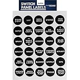 84 Pcs Boat Switch Panel Labels Marine Boat Dash Board Switch Instrument Panel Vinyl Decal 0.3 X 1 Inch - Rocker Switch Circuit Panel Sticker Light Switch Fuse Description Button Boating