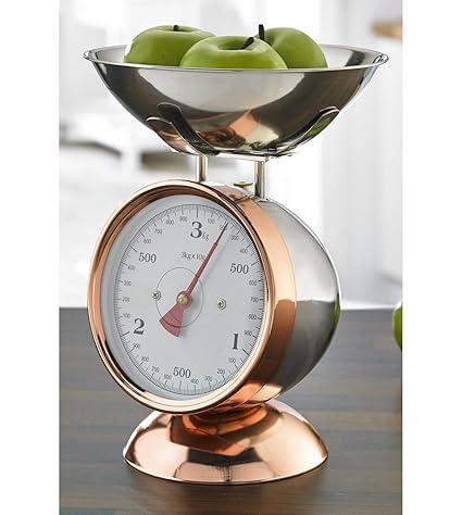 Mechanical Copper Coated Kitchen Scales Amazon Co Uk Kitchen Home