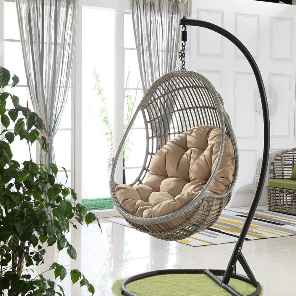Outdoor Hanging Swing Chair Seat Cushion, Swing Hanging Basket Seat Cushion,Hanging Egg Hammock Chair Cushions-Swing Hanging Basket Seat Cushion Thicken Hanging Chair Pad (Only Cushion)