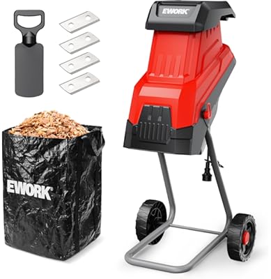 EWORK 15-Amp Electric Wood Chipper Shredder 1