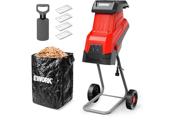 EWORK 15-Amp Electric Wood Chipper Shredder 1