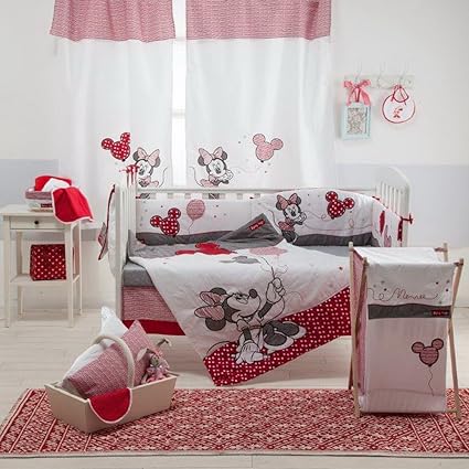 minnie mouse crib sheet set