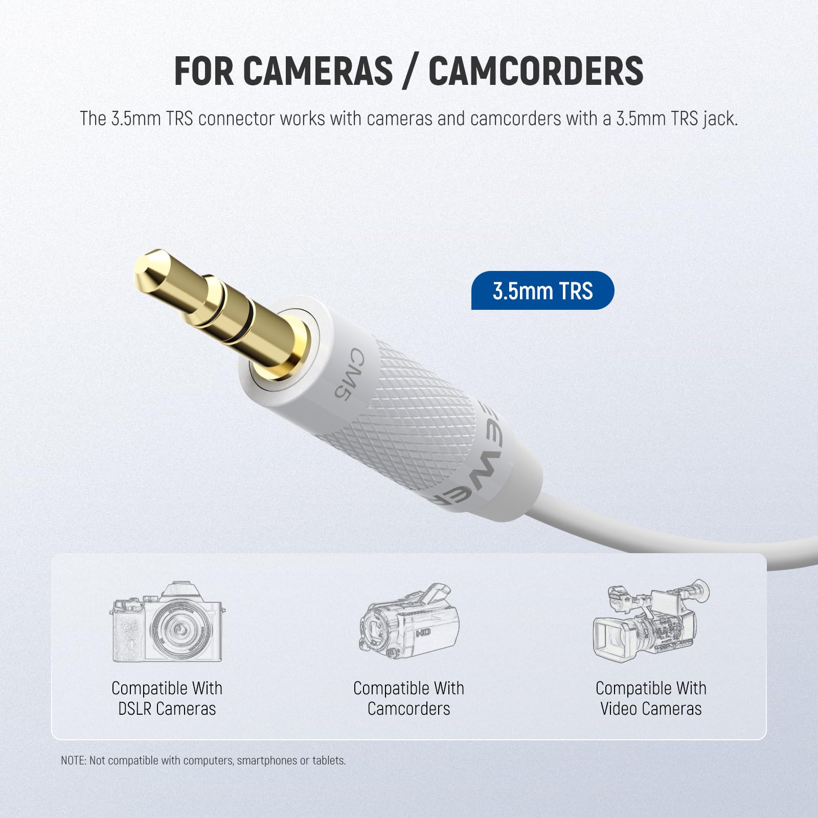 NEEWER 2 Pack Lavalier Lapel Microphone Compatible with Rode Wireless GO II 2 DJI Wireless Mic Transmitter, Omnidirectional Condenser Wired Clip On Lav Mic for Stage YouTube Live Streaming, CM5, White