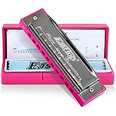 East top Blues Harmonica, Diatonic 10 Holes C Key | Mouth Organ, Blues Harmonica Suitable for All Levels Players