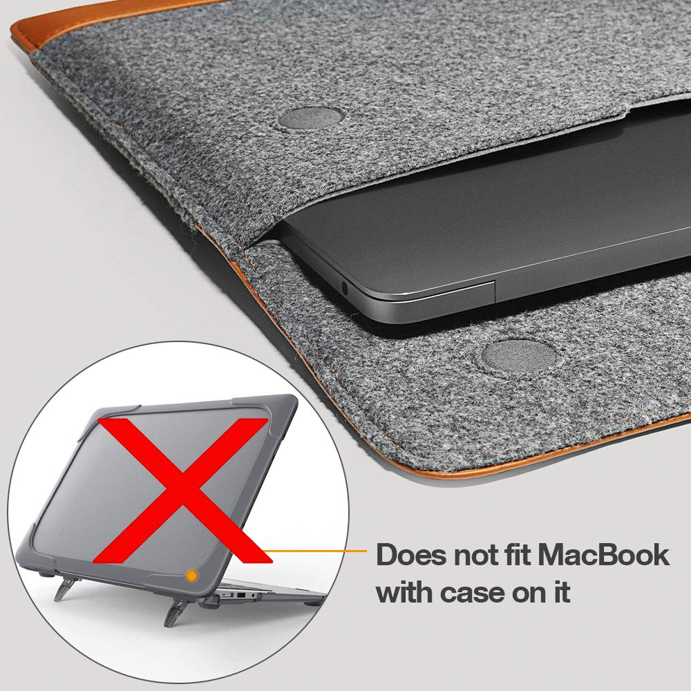 tomtoc Slim Laptop Sleeve for New MacBook Air 13inch with Retina