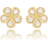 Rhinestone Small Glitter Crystal Stud Earrings for Women,Sparkly Elegant Wedding Prom Earrings Jewelry Gift