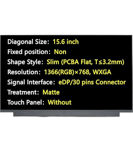Dalle écran LCD LED 14 Pouces NT140WHM-N45 - Résolution 1366x768 - Connecteur 30 Pins - Neuf