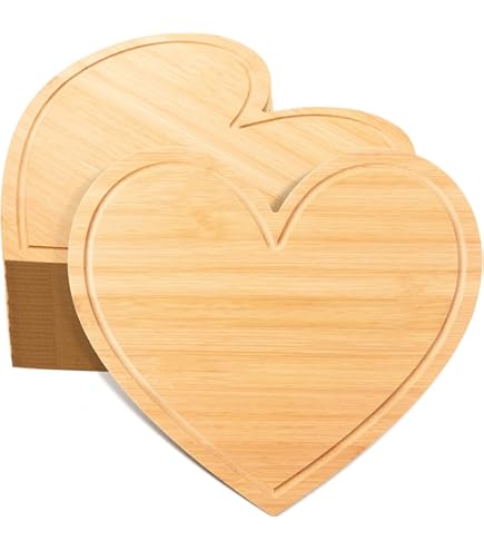 Amazon.com: AWIZOM 12 Pack Heart Shaped Cutting Boards Valentine's