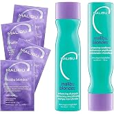 Malibu C Blondes Collection - Blonde Shampoo and Conditioner Set - Protects and Preserves Color Vibrancy + Infuses Moisture with Enhanced Vitamin Complex - Sulfate-Free Hair Care
